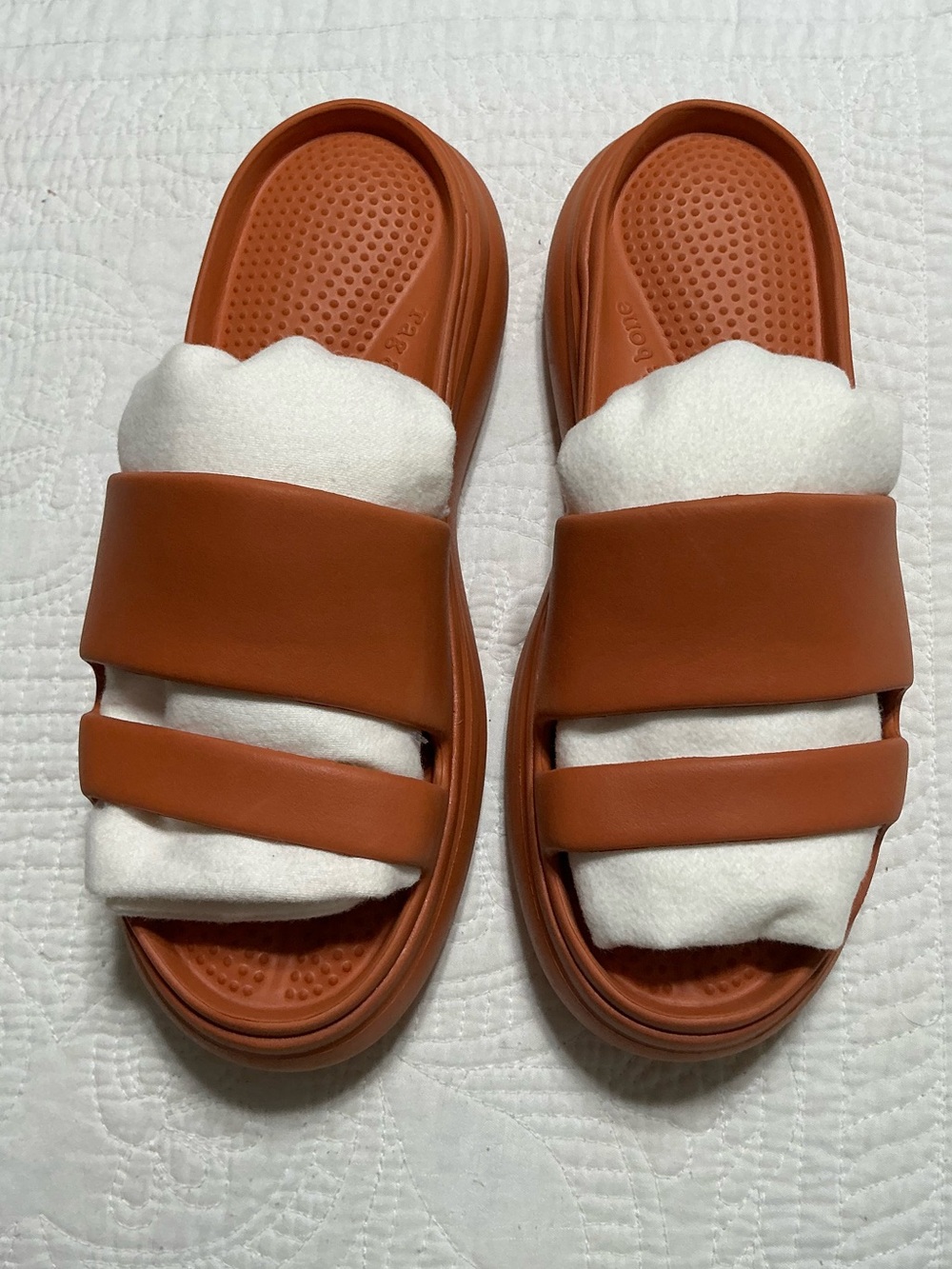 Rag & Bone Orange-brown Brixley Platform Slide Sanda Size 38 - 8